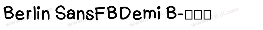 Berlin SansFBDemi B字体转换